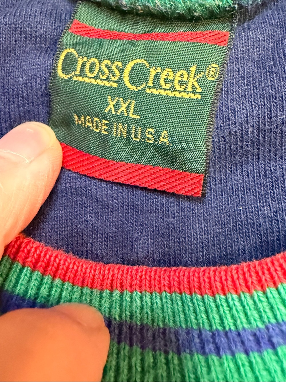 VINTAGE Golf Sweatshirt Mens XXL Lakewood Ringer Crewneck 90s Oversized - Picture 2 of 5